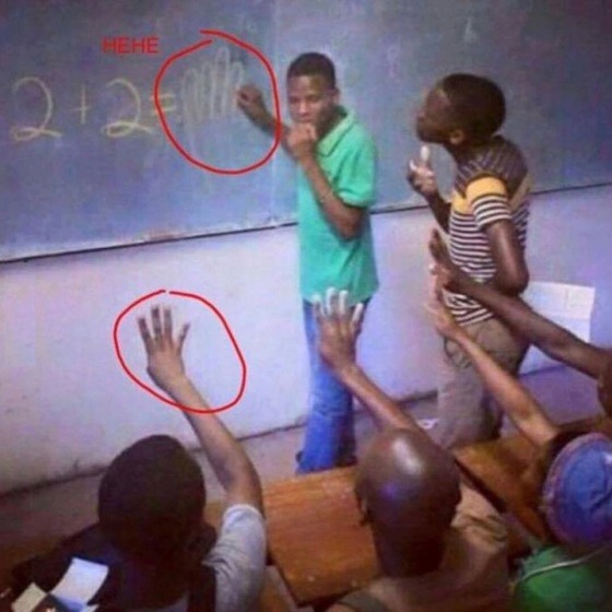 Funny student picture